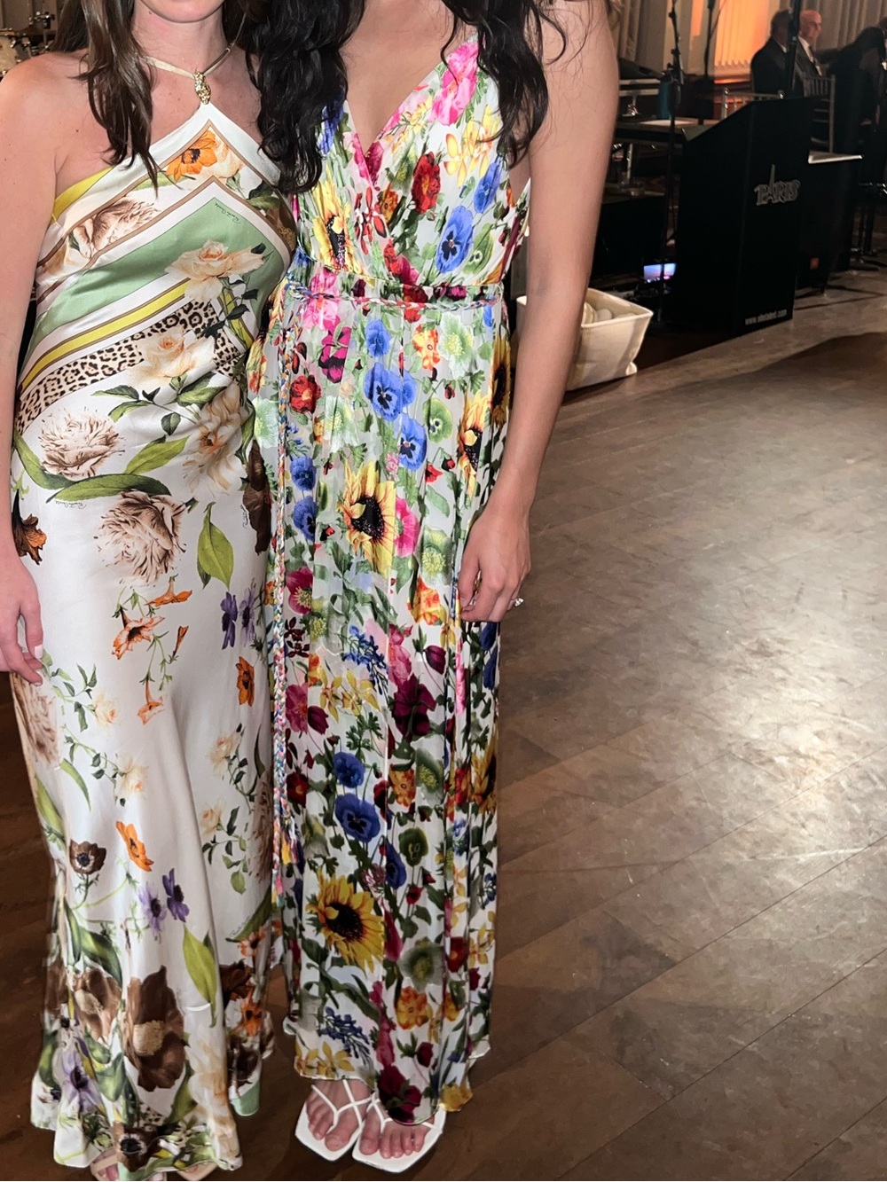 Alice + Olivia Samantha wrap belted maxi dress floral